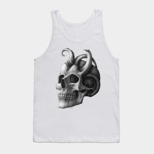 resident Evil, art skull Tank Top